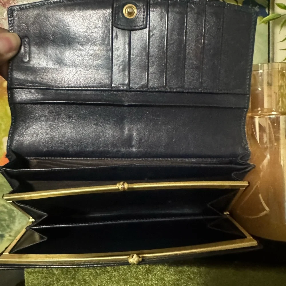 Coach Navy Blue Leather Wallet (Vintage) - Picture 7 of 15